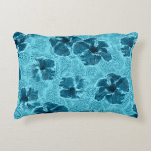 Paisley Hibiskus Vintag Psychedelic Floral Dekokissen