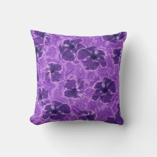 Paisley Hibiskus Vintag Psychedelic Floral Kissen