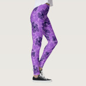 Paisley Hibiskus Vintag Psychedelic Floral Leggings (Rechts)