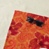 Paisley Hibiskus Vintag Psychedelic Floral Strandtuch (Beispiel)