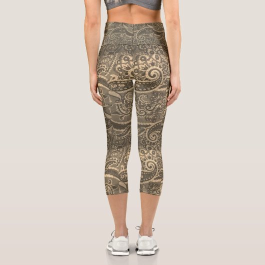 Paisley High Waisted Capris (Rückseite)