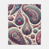 Paisley Hintergrundemuster Fleecedecke (Vorderseite)