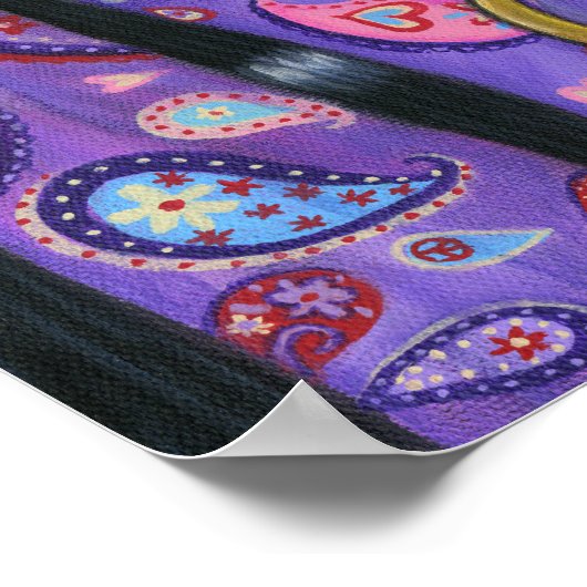 Paisley Hippie Doll Poster (Ecke)