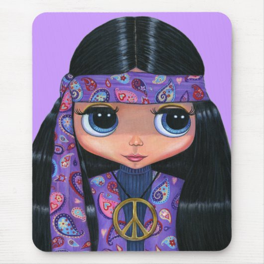 Paisley Hippie Mousepad (Vorne)