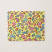 Paisley Hübsch marokkanisches farbiges Design Puzzle (Horizontal)