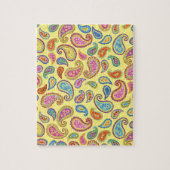 Paisley Hübsch marokkanisches farbiges Design Puzzle (Vertikal)