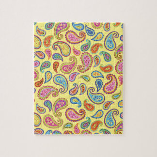 Paisley Hübsch marokkanisches farbiges Design Puzzle
