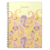Paisley im Lemon-Notebook Notizblock (Vorderseite)