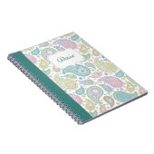Paisley im Peacock-Notebook Notizblock (Rechte Seite)