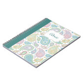 Paisley im Peacock-Notebook Notizblock (Linke Seite)