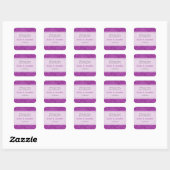Paisley Impression in Violet Wedding Sticker (Blatt)