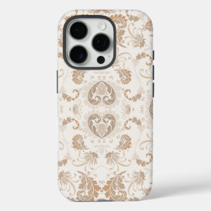 Paisley in Beige Ästhetik Moderne Tan Brown iPhone 16 Pro Hülle