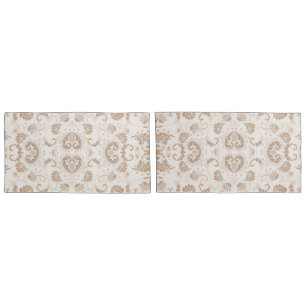 Paisley in Beige Ästhetik Moderne Tan Brown Kissenbezug
