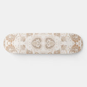 Paisley in Beige Ästhetik Moderne Tan Brown Skateboard (Horizontal)