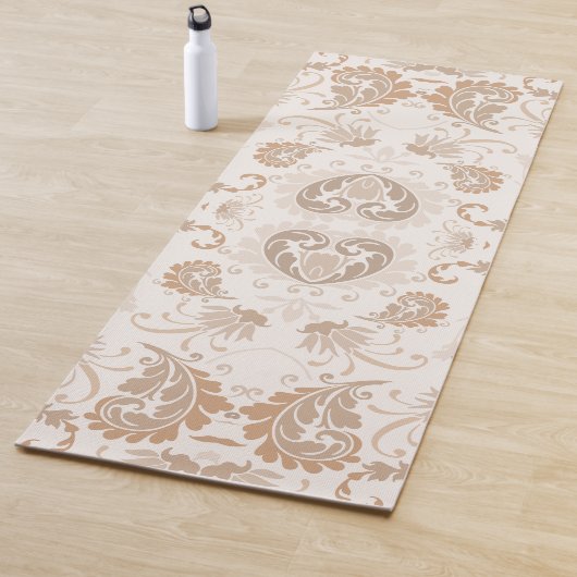 Paisley in Beige Ästhetik Moderne Tan Brown Yogamatte (Beispiel)
