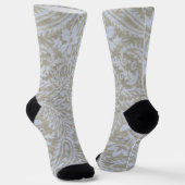 Paisley in Beige und Weiß Socken (Gewinkelt)