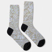 Paisley in Beige und Weiß Socken (Rechts)