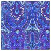Paisley in blau stoff (Nahaufnahme)