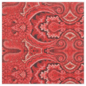 Paisley in Red Stoff (Nahaufnahme)