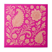 paisley india Printdesign Fliese (Vorderseite)