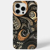Paisley Inspiriert Black Beige Designer Case-Mate iPhone Hülle (Rückseite)