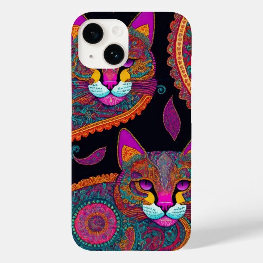 Paisley Kätzchens Case-Mate iPhone Hülle (Rückseite)
