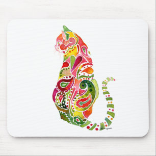 Paisley-Katze Mousepad