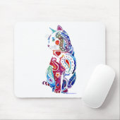 Paisley-Katzen-Entwürfe Mousepad (Mit Mouse)