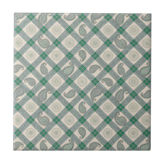 Paisley-Keramikfliese Fliese (Vorderseite)