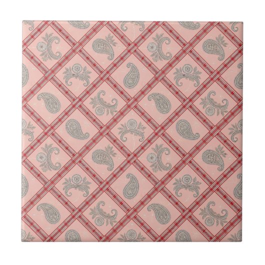 Paisley-Keramikfliese Fliese (Vorderseite)