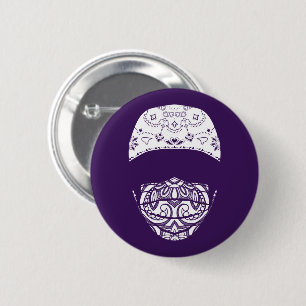 Paisley-Knopf-Maske Button