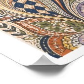 Paisley-Kunst Poster (Ecke)