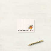 Paisley-Kürbis: Lassen Sie Ihren hellen Shine! Post-it Klebezettel (Auf Schreibtisch)