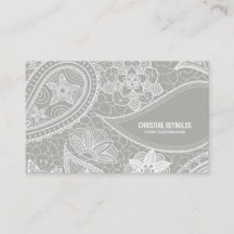 Paisley Lace Business Card