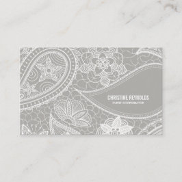 Paisley Lace Business Card Visitenkarte
