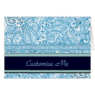 Paisley-Leidenschaft - Blau (Hennastrauch)
