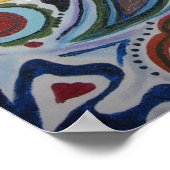 Paisley Leinwand Poster (Ecke)