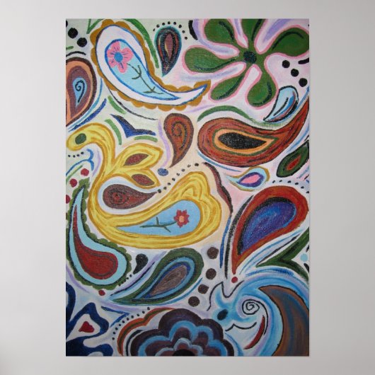 Paisley Leinwand Poster (Vorne)