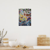 Paisley Leinwand Poster (Küche)