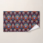 Paisley like Colorful Jewel Pattern Badhandtuch Set (Handtuch)