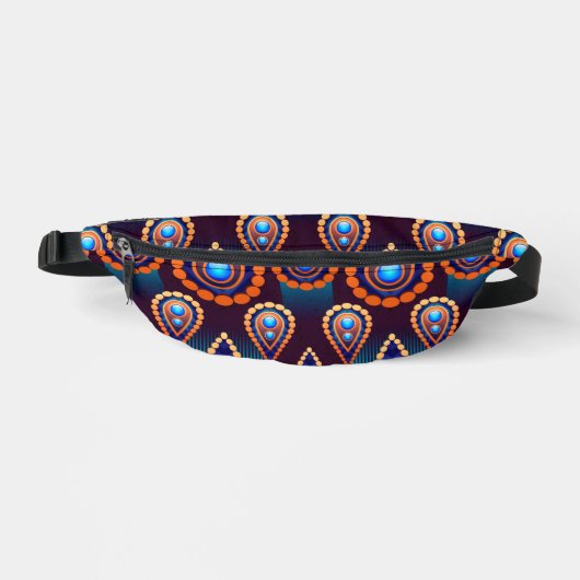 Paisley like Colorful Jewel Pattern Bauchtasche (Vorderseite)