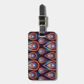 Paisley like Colorful Jewel Pattern Gepäckanhänger (Vorderseite vertikal)