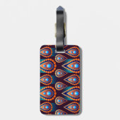 Paisley like Colorful Jewel Pattern Gepäckanhänger (Rückseite vertikal)