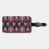 Paisley like Colorful Jewel Pattern Gepäckanhänger (Rückseite horizontal)