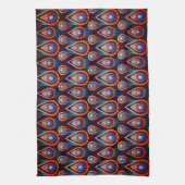 Paisley like Colorful Jewel Pattern Geschirrtuch (Vertikal)