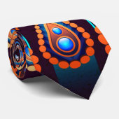 Paisley like Colorful Jewel Pattern Krawatte (Gerollt)