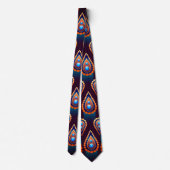 Paisley like Colorful Jewel Pattern Krawatte (Rückseite)