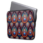 Paisley like Colorful Jewel Pattern Laptopschutzhülle (Vorderseite Links)