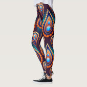 Paisley like Colorful Jewel Pattern Leggings (Links)