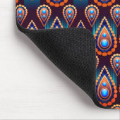 Paisley like Colorful Jewel Pattern Mousepad (Ecke)